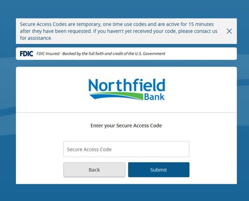 Enter Secure Access Code