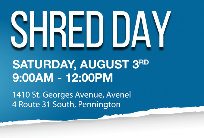 Free Community Shred Day - August 3rd